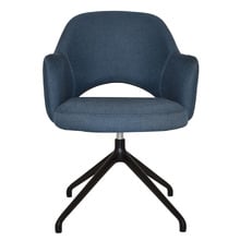 Lex Cotton-Blend Trestle Armchairs (Set of 2)